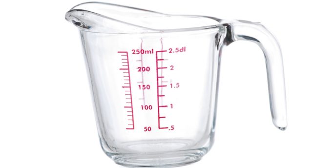 Come misurare i liquidi: la brocca graduata e il cucchiaio