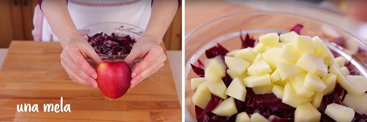 Insalata radicchio e mela ricetta facile - Step 2