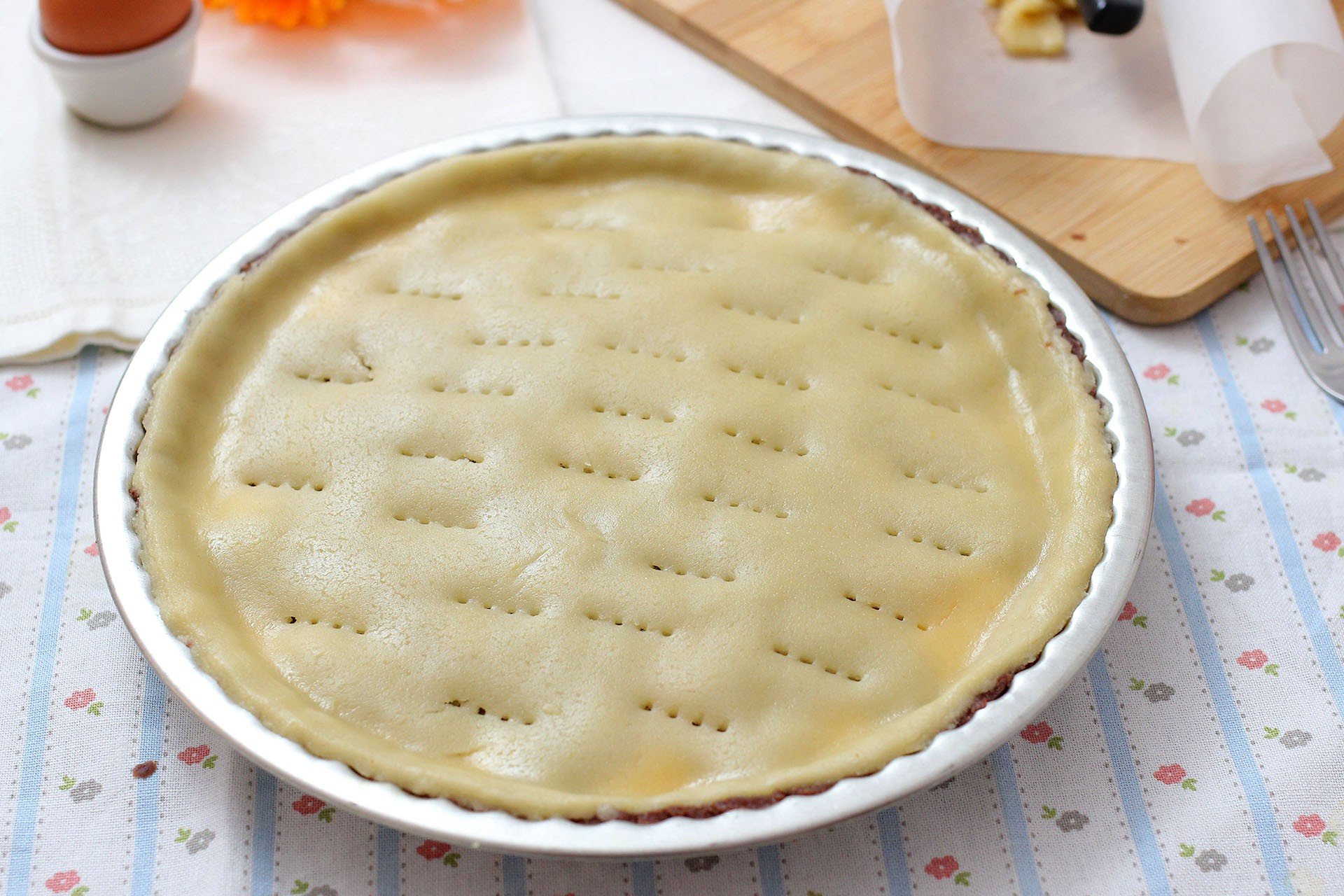 Crostata bicolore ricotta e marmellata - Step 10