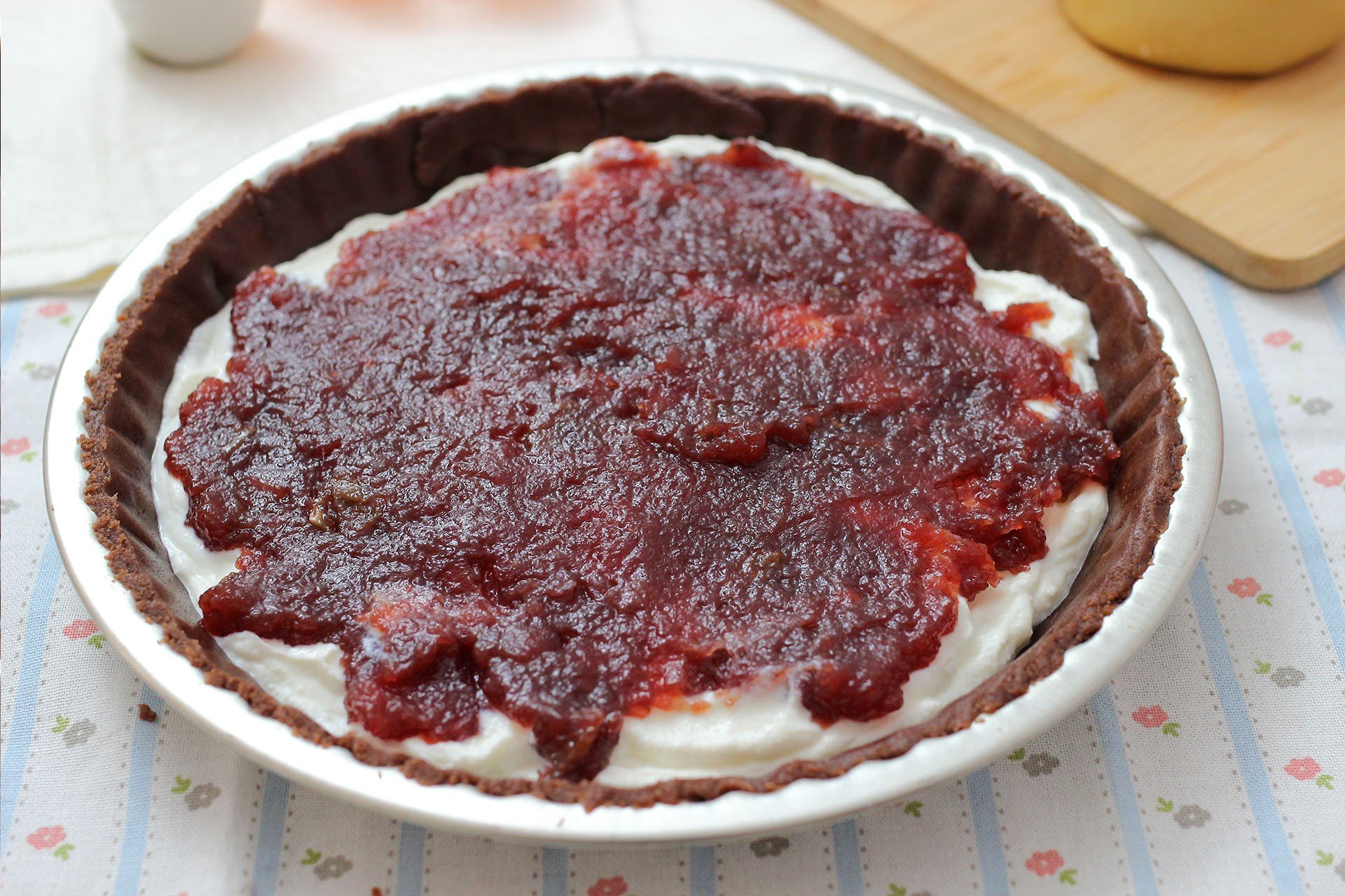 Crostata bicolore ricotta e marmellata - Step 9