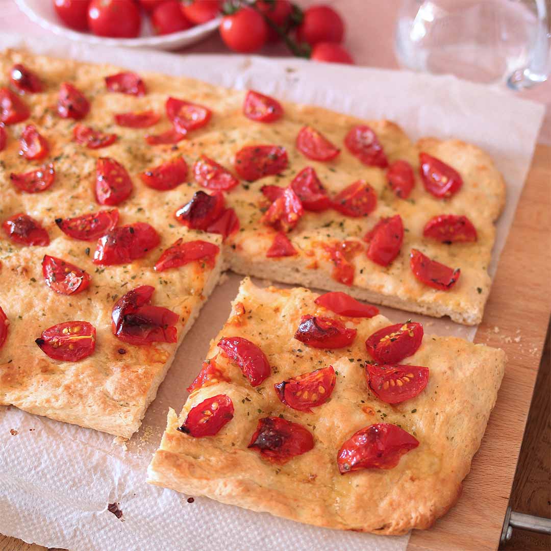 Focaccia istantanea ai pomodorini - Step 5