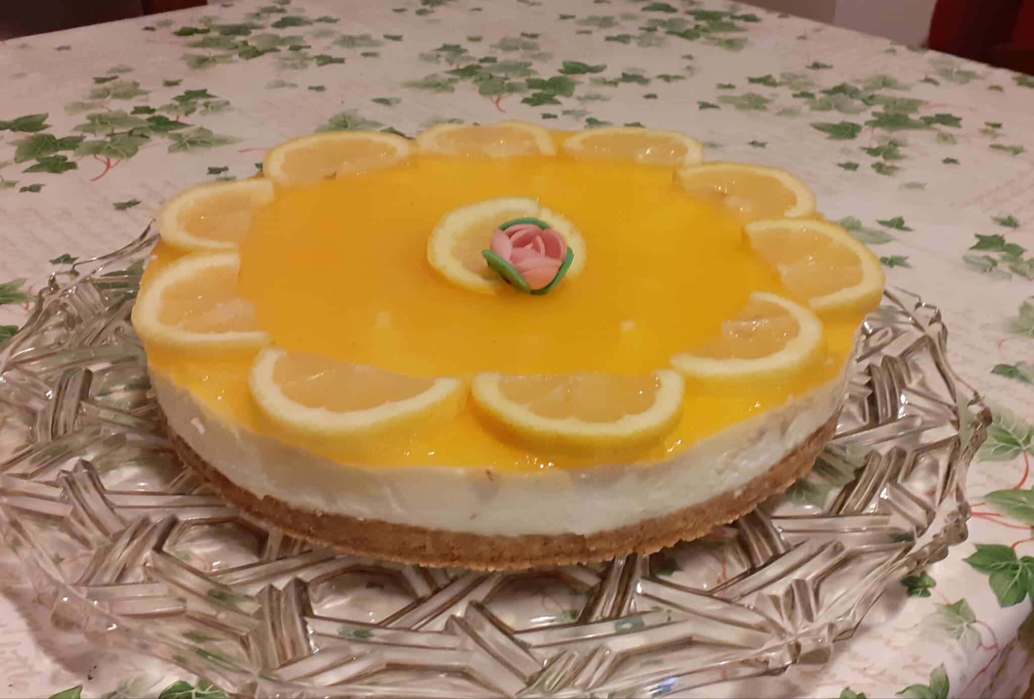 Cheesecake Al Limone Senza Cottura In Forno - Ricetta Fatto In Casa Da ...