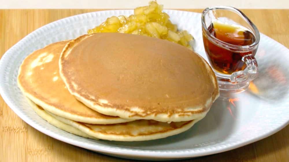 pancake con sciroppo d'acero