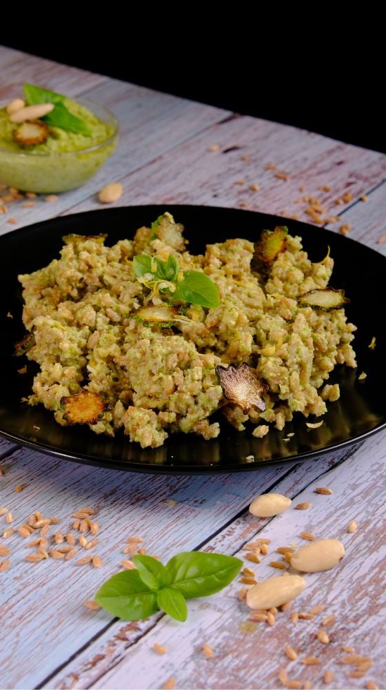 Farro con pesto di zucchine e mandorle - Step 9