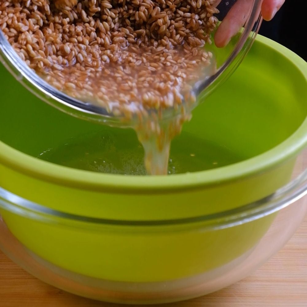 Farro con pesto di zucchine e mandorle - Step 5