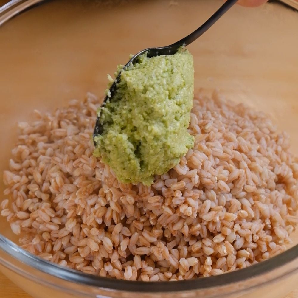 Farro con pesto di zucchine e mandorle - Step 7