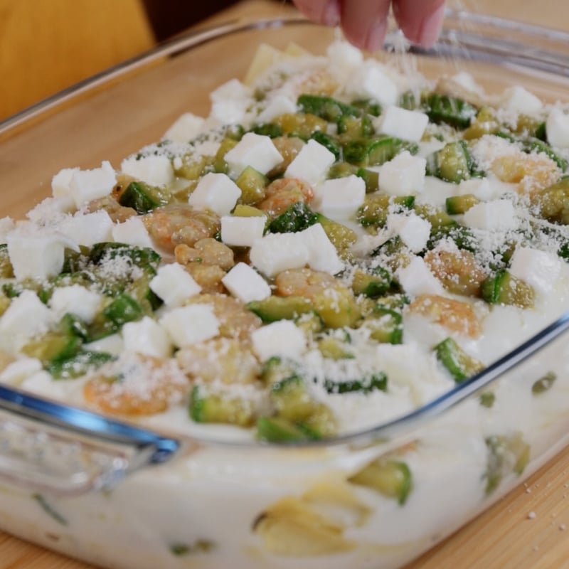 Lasagne zucchine e gamberetti - Step 13