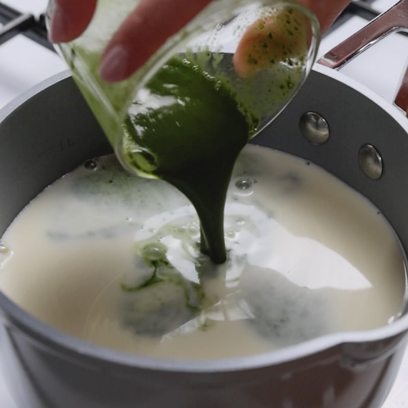 Panna cotta al tè verde - Step 4