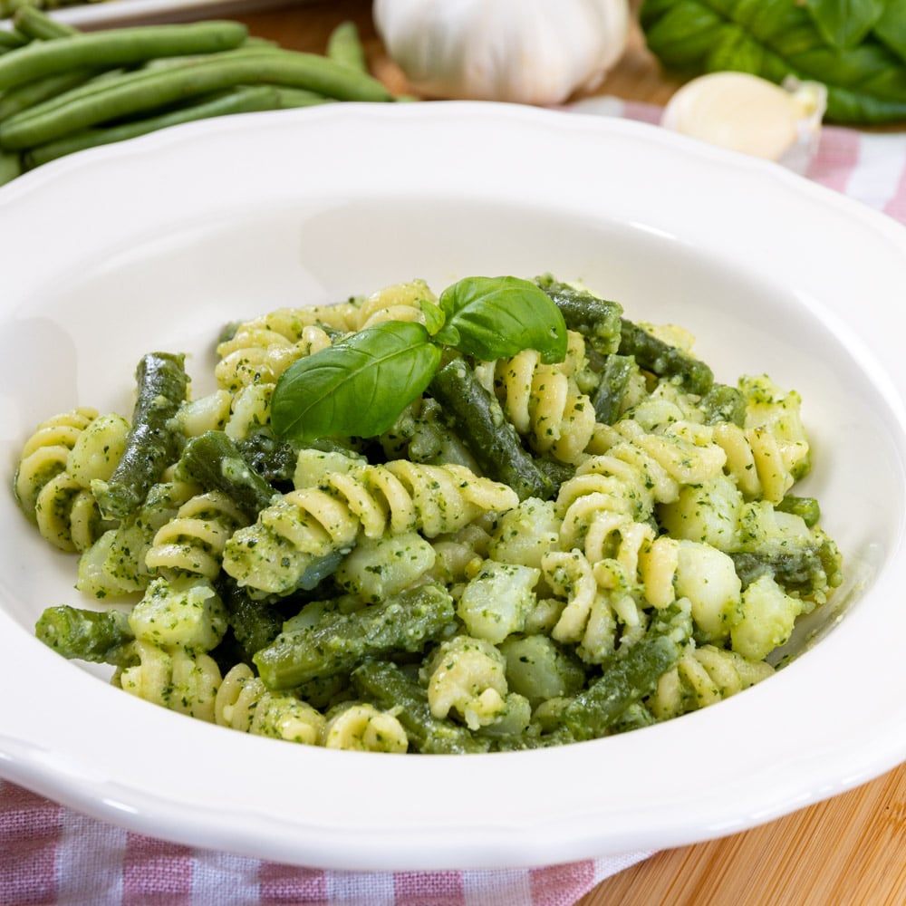 pasta pesto patate e fagiolini