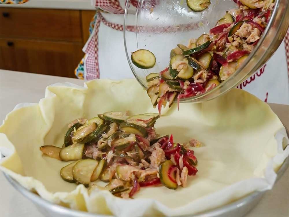 Torta di sfoglia zucchine, tonno e limone - Step 8