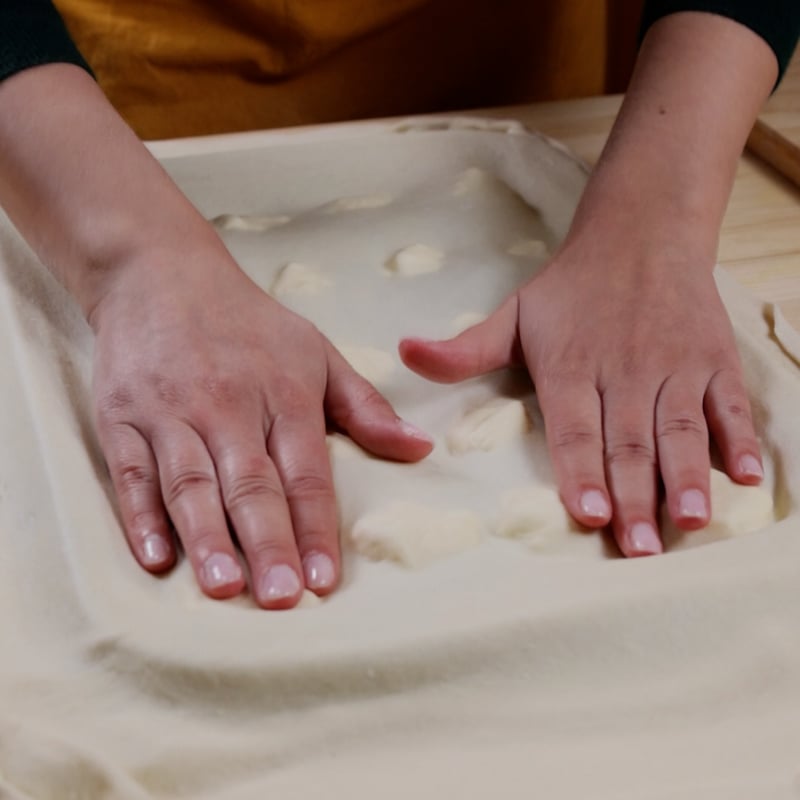 Focaccia di Recco - Step 10