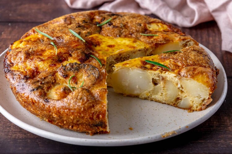 Frittata al forno con patate e cipolle