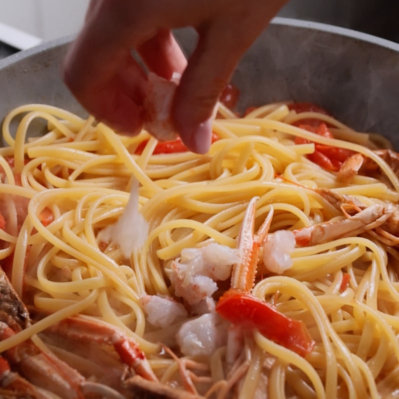 Linguine agli scampi - Step 11