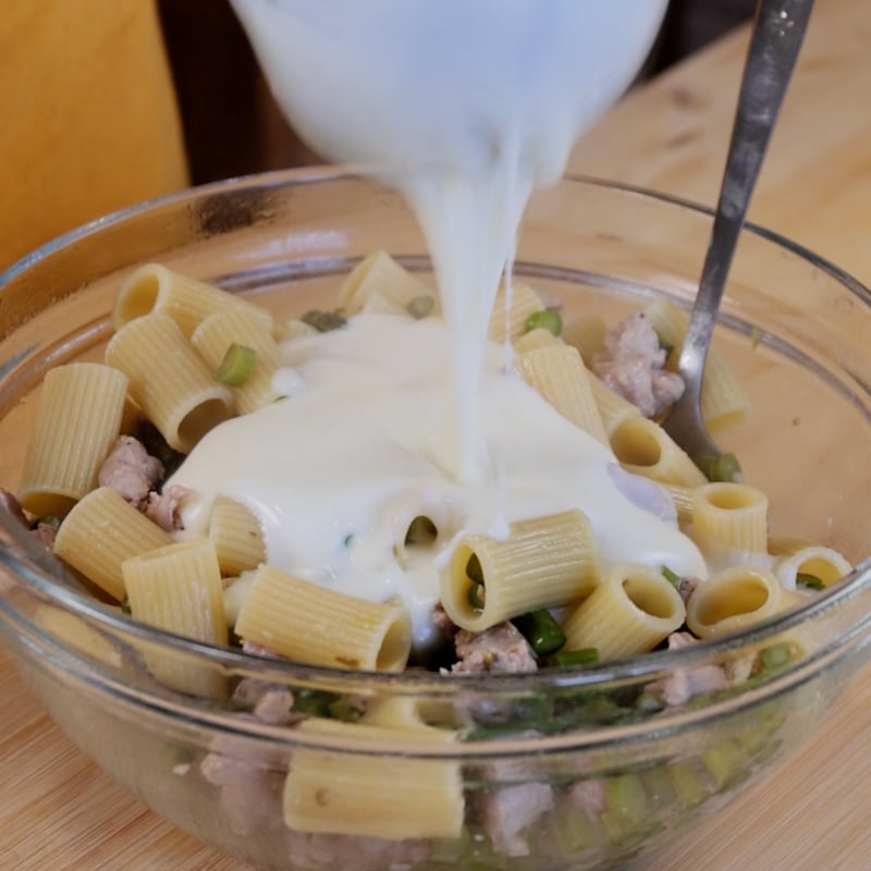 Pasta al forno con asparagi e salsiccia - Step 12