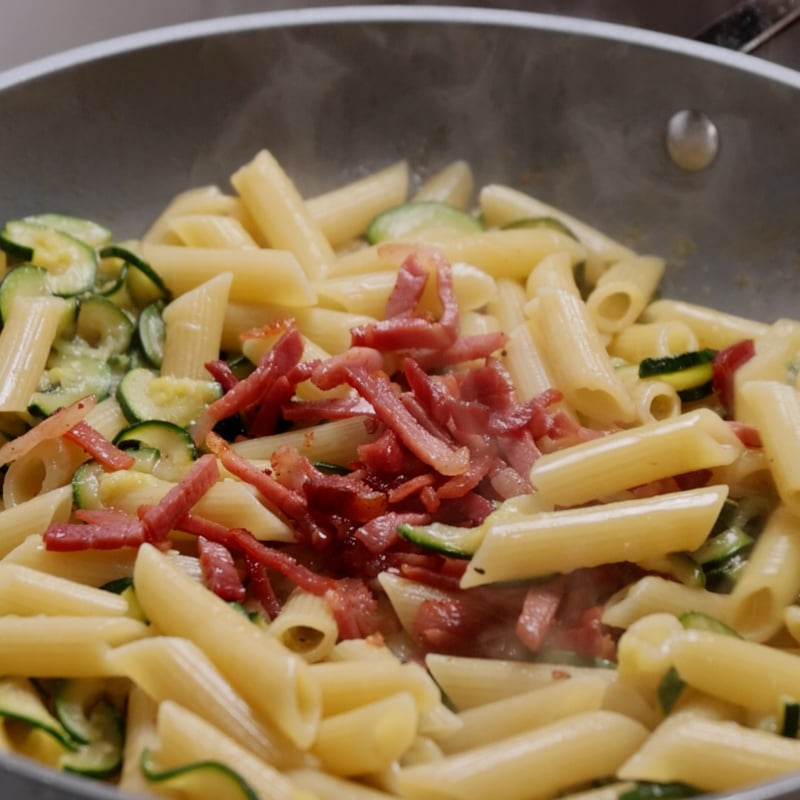 Pasta zucchine e speck - Step 7