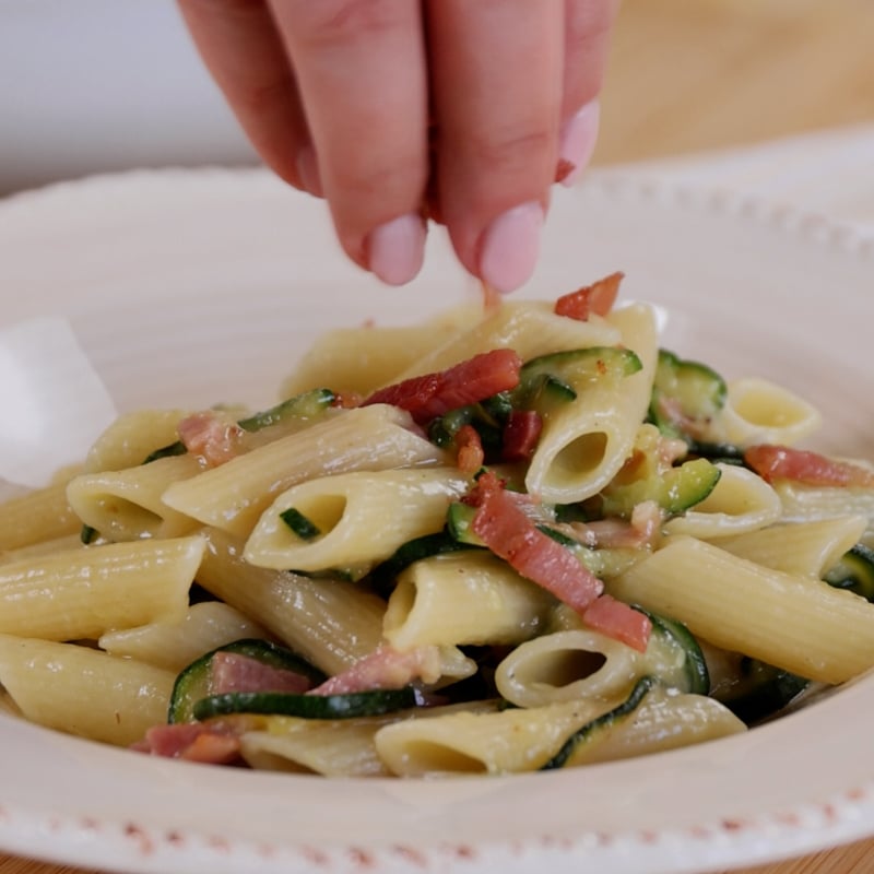 Pasta zucchine e speck - Step 8