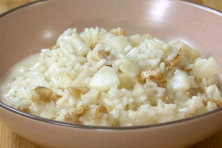 Risotto pere e gorgonzola