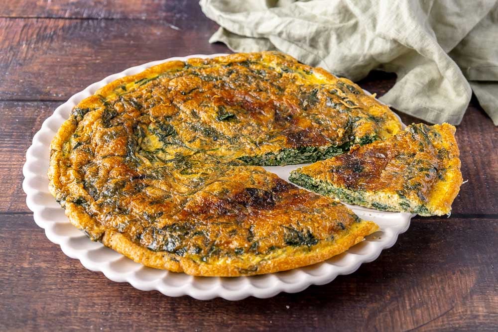 frittata agli spinaci