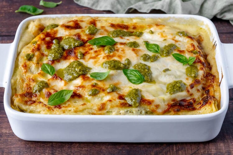 Lasagne ricotta e pesto