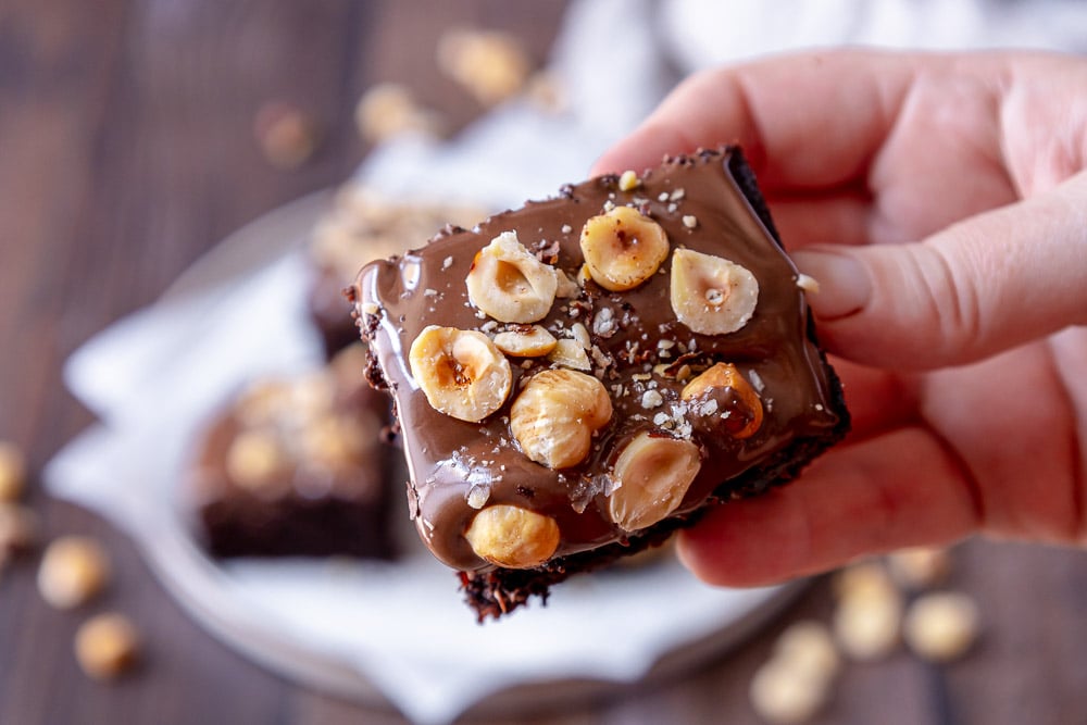 brownies con nutella