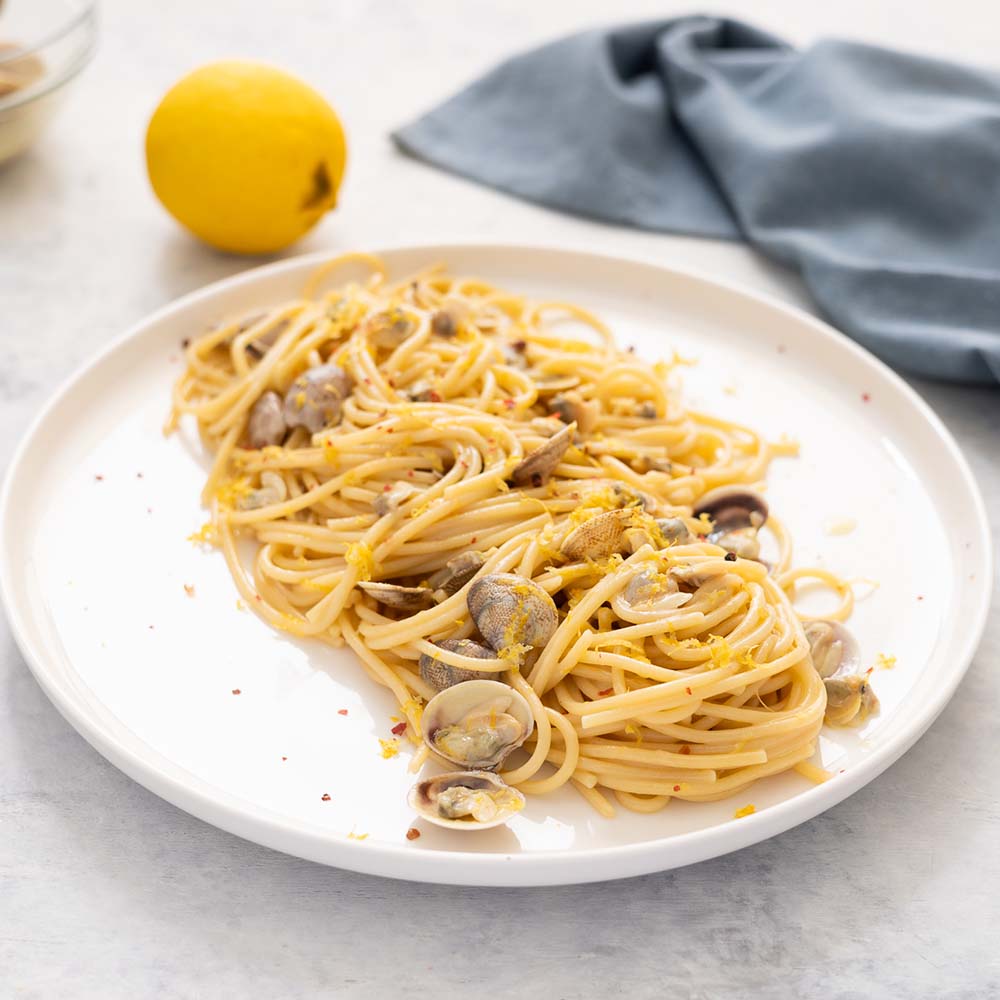 spaghetti vongole e limone