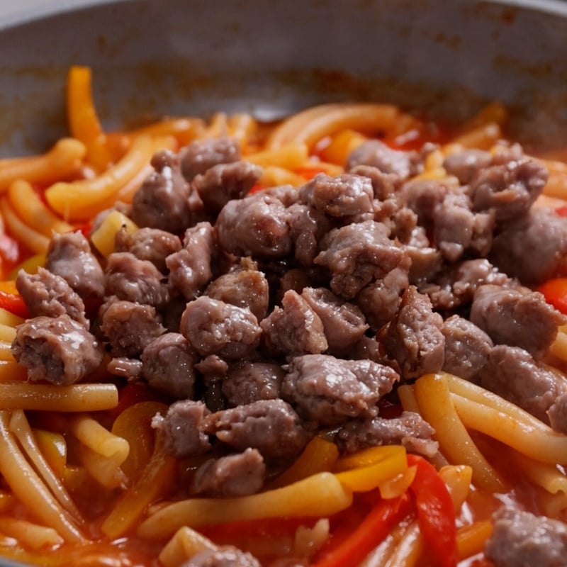 Pasta peperoni e salsiccia - Step 10