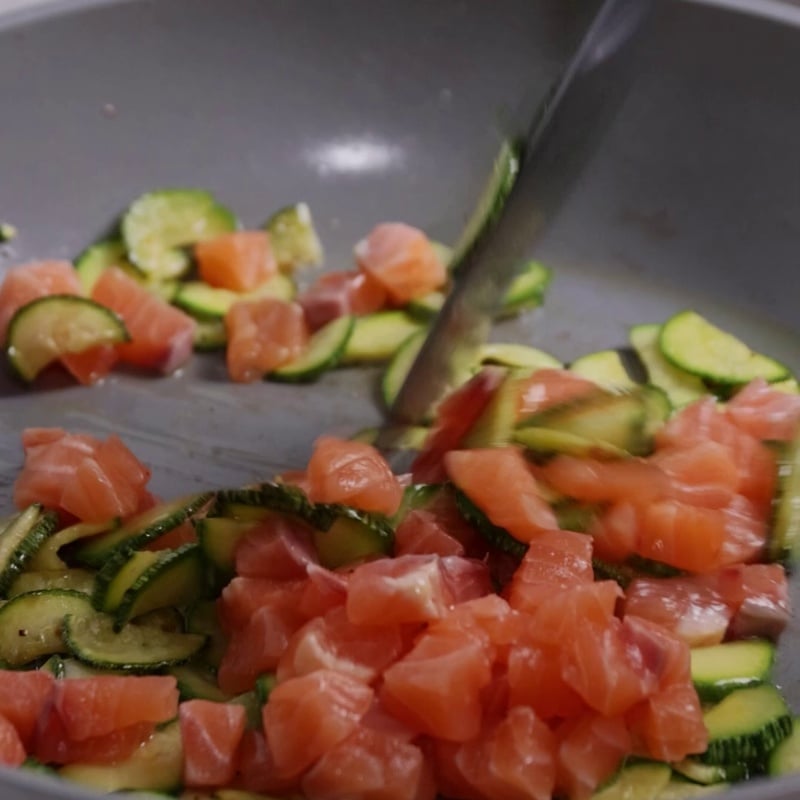 Pasta salmone e zucchine - Step 6