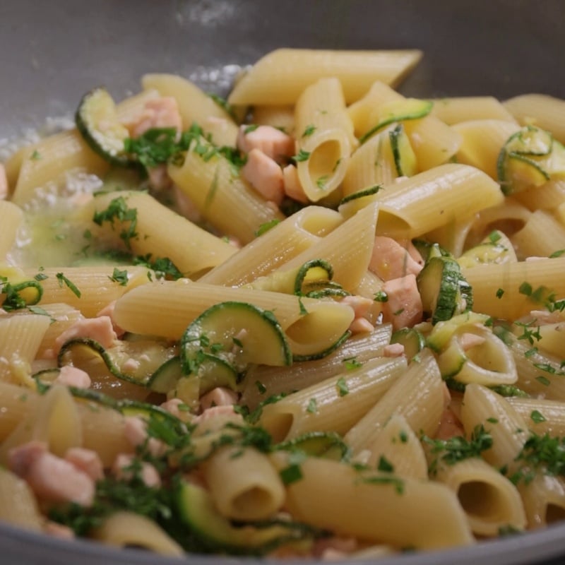 Pasta salmone e zucchine - Step 8