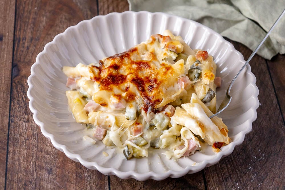 pasta al forno bianca con zucchine