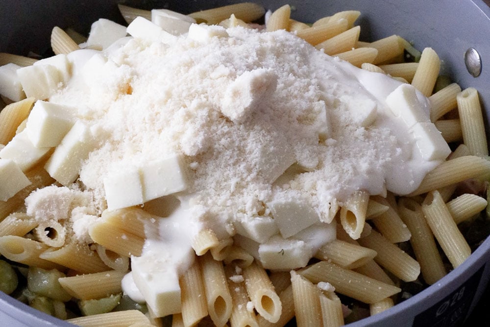 Pasta al forno bianca con zucchine - Step 6