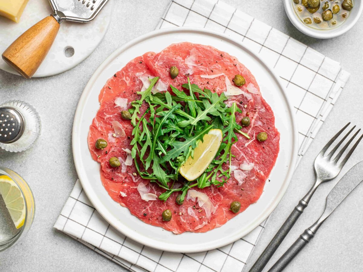 Come condire il carpaccio