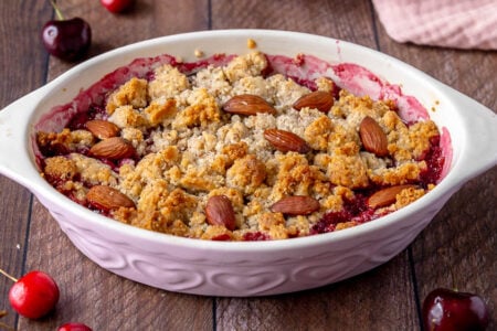 Crumble di ciliegie