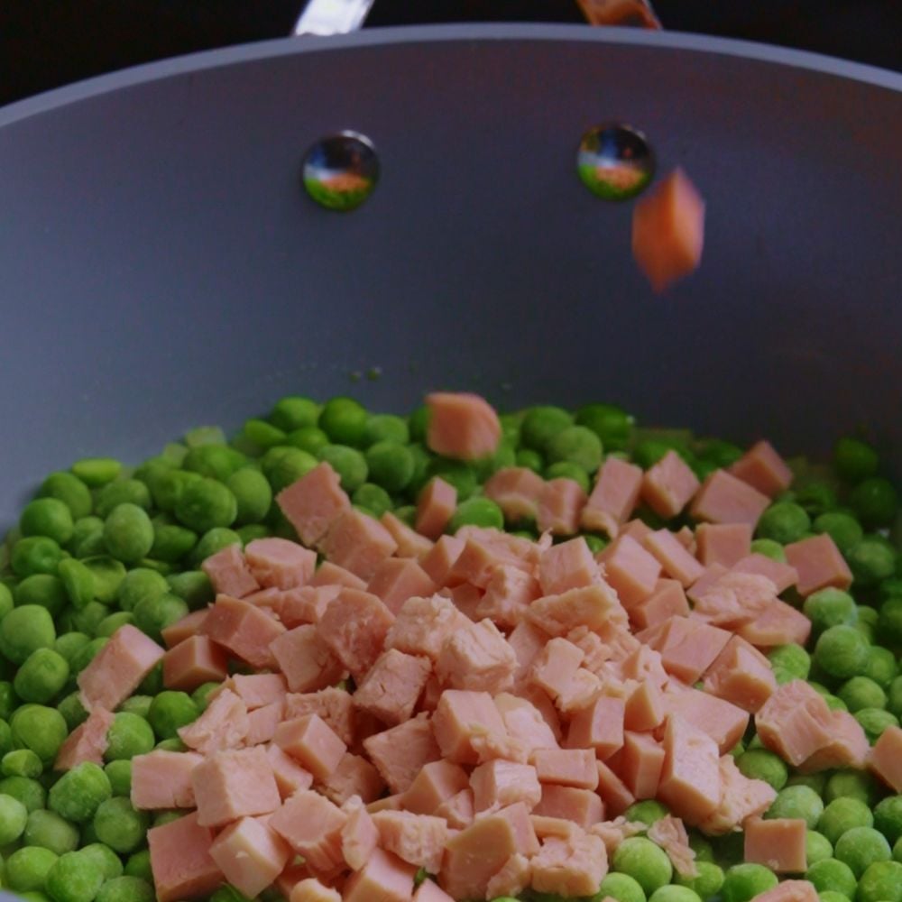 Risotto prosciutto e piselli - Step 4