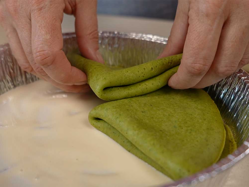 Crespelle di basilico con ricotta e limone - Step 12