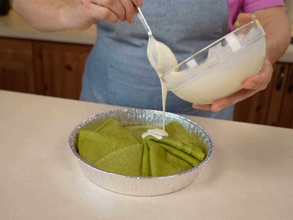 Crespelle di basilico con ricotta e limone - Step 13