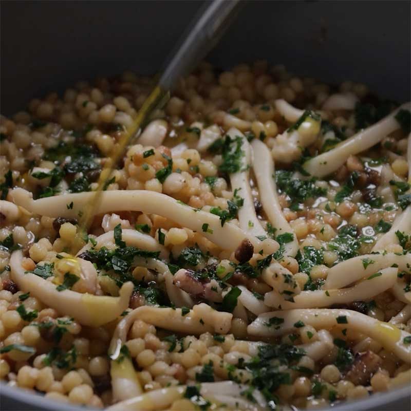 Fregula con seppie e bottarga - Step 9