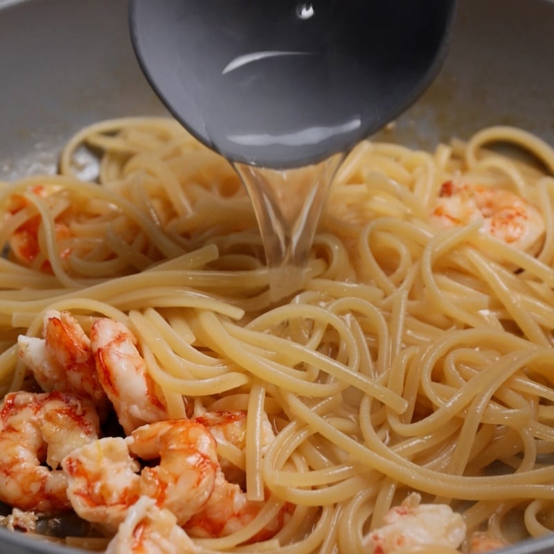 Linguine gamberi e limone - Step 8