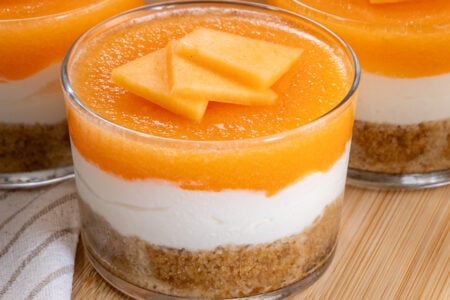 Mini cheesecake al melone