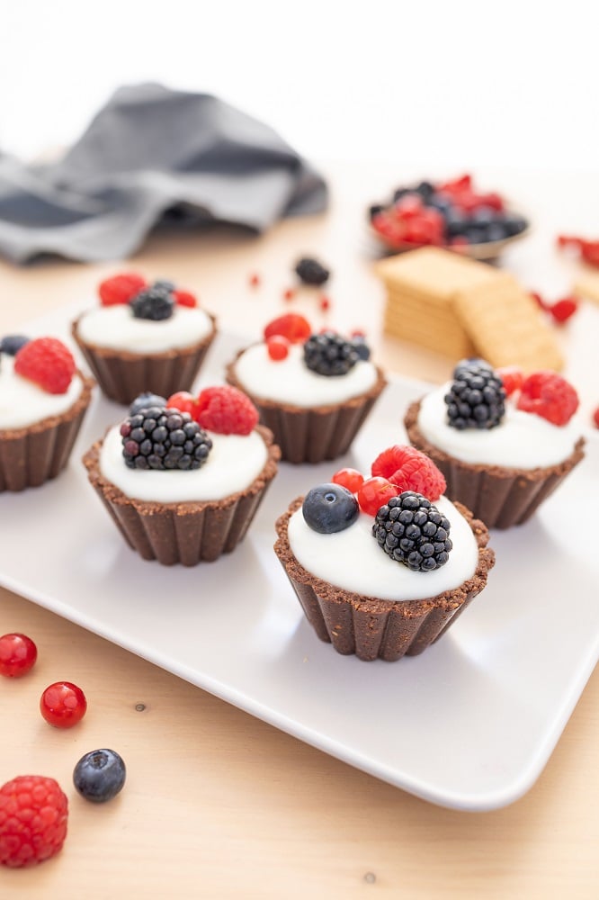 Tortini al cioccolato e frutti di bosco con Oro Saiwa - Step 10