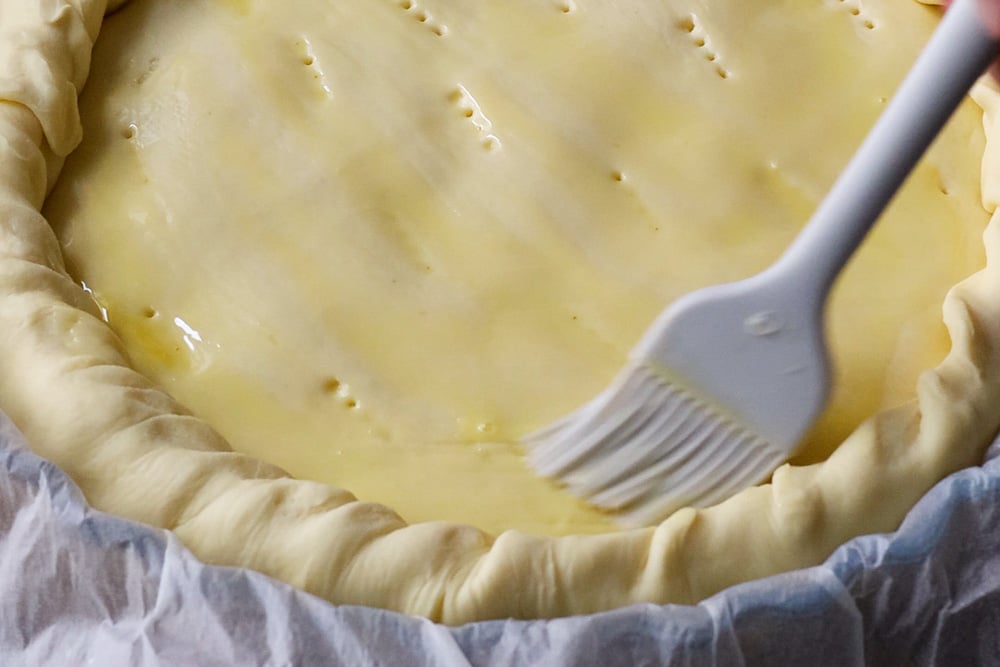 Torta della nonna con pasta sfoglia - Step 10