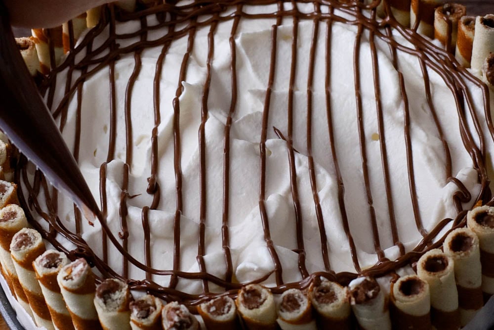 Torta fredda alla Nutella e panna senza cottura - Step 12