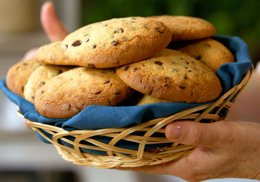 cookies con ceci e cioccolato