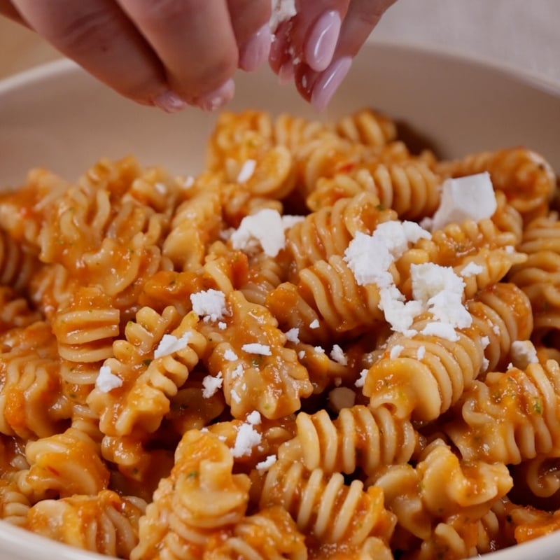 Pasta con crema di verdure estive arrosto e feta - Step 9