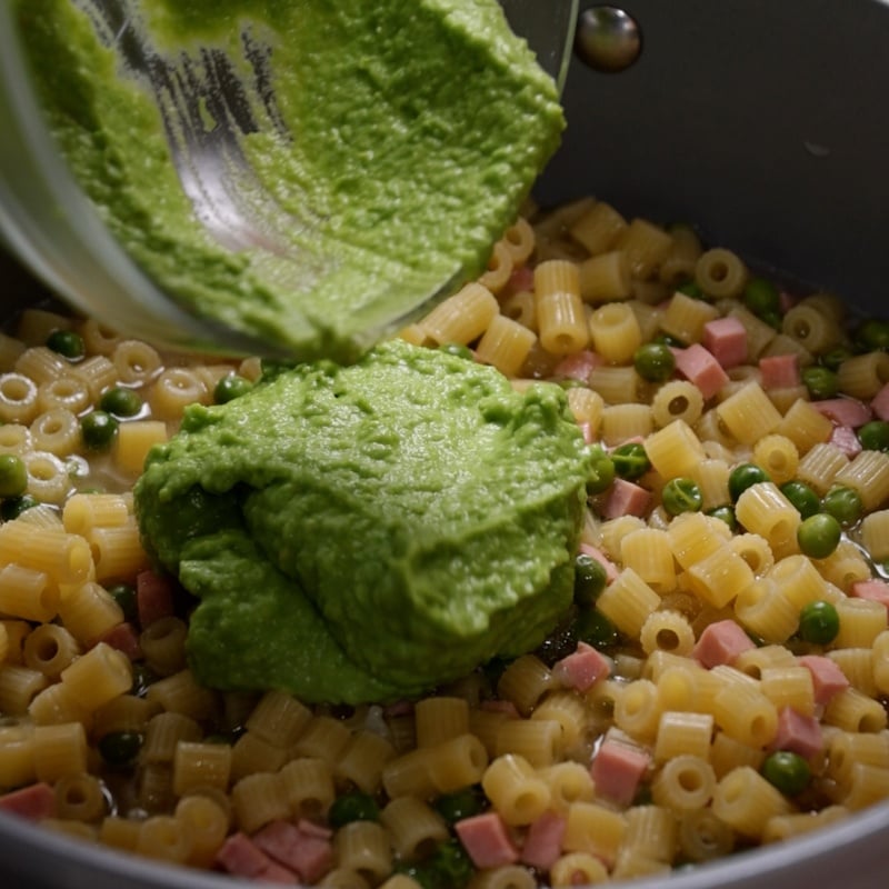 Pasta piselli e prosciutto - Step 8