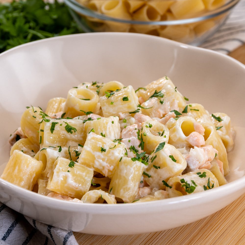 pasta salmone e robiola