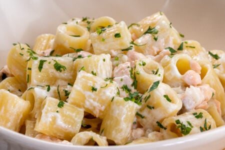 Pasta salmone e robiola