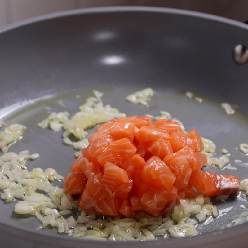 Pasta salmone e robiola - Step 6