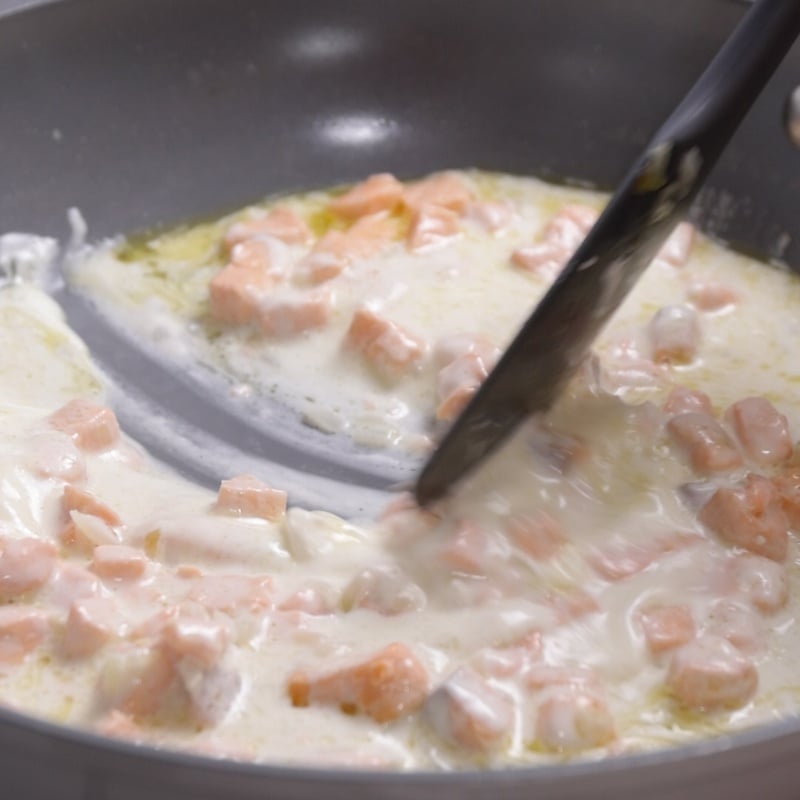 Pasta salmone e robiola - Step 7