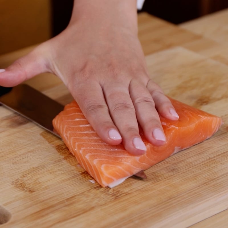 Pasta salmone e robiola - Step 1