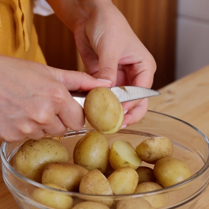 Patate novelle croccanti al formaggio - Step 2